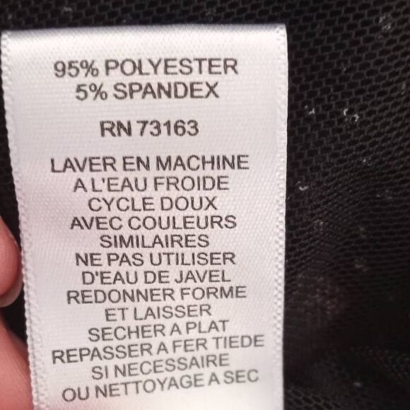 CABLE & GAUGE SHEER BLACK FLORAL BLOUSE SZ.S  EUC - Picture 6 of 6